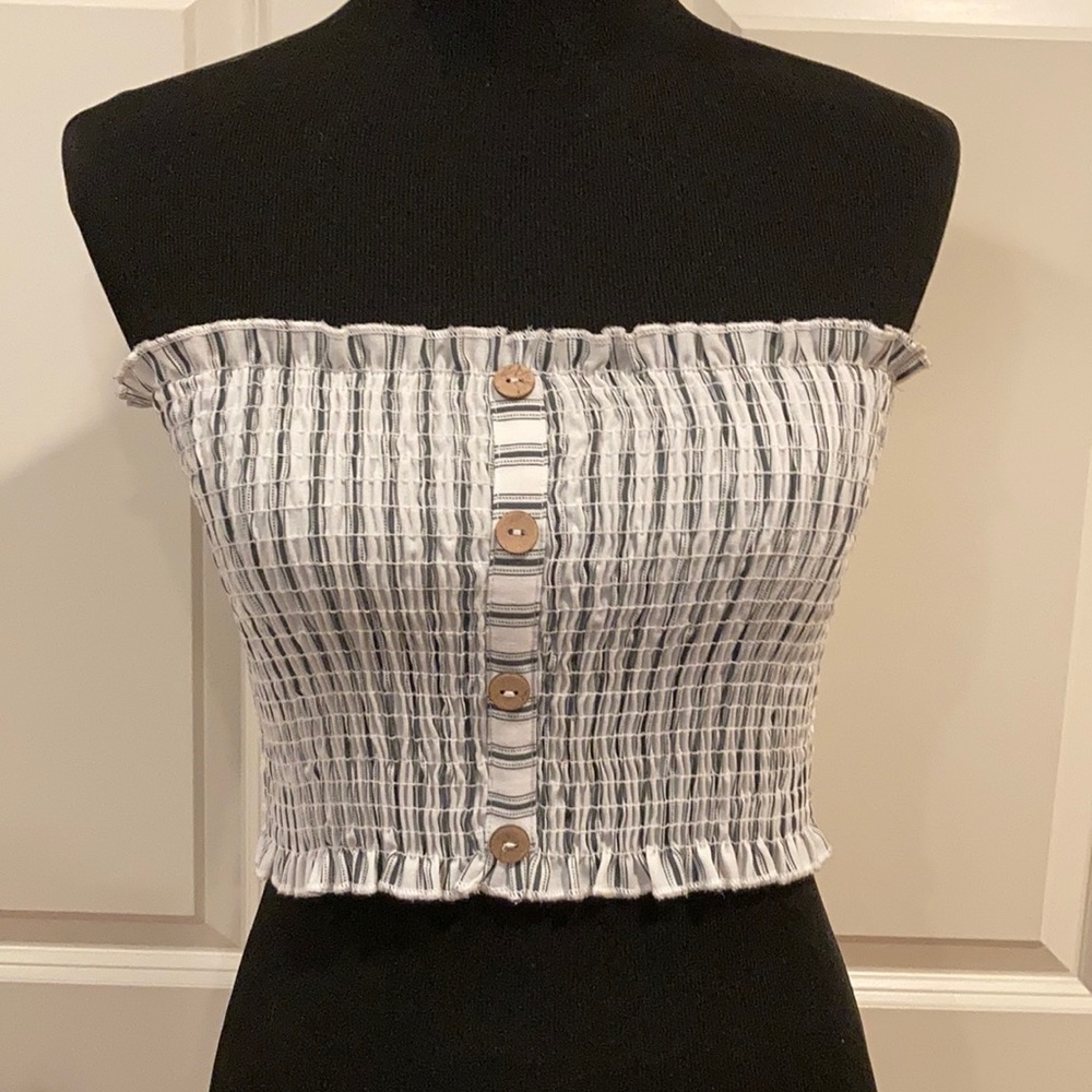 Seersucker Tube Top